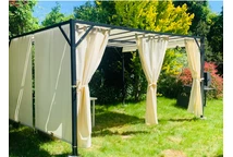 Střecha pro pergolu na terase Santorini 3 x 4 m krémová Garden Point