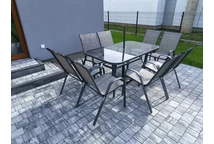 Modena Grey kovový zahradní nábytek pro 8 osob Garden Point