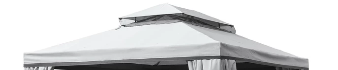Střešní krytina pro pavilon Valencia 3x4m šedý Garden Point