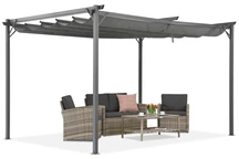Antracitová terasová pergola La Palma 3x4 Garden Point