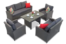 Ratanový nábytek Parma Apetito 7 antracit Garden Point