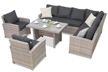 Ratanový nábytek Parma Comida 7 šedý Garden Point