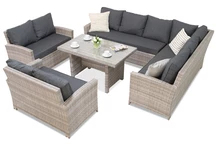 Ratanový nábytek Parma Comida 9 šedý Garden Point