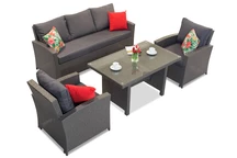 Ratanový nábytkový set Parma Apetito 5 antracit Garden Point