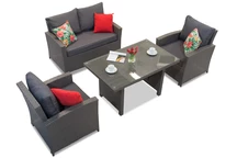 Ratanový nábytkový set Parma Apetito 5 antracit Garden Point