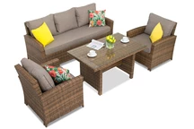 Ratanový zahradní nábytek Parma Apetito 5 hnědý Garden Point