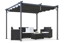 Šedá terasová pergola La Palma 3x3 Garden Point