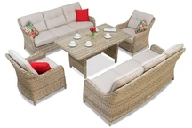 Techn ratanový set Toledo Apetito 8 béžový Garden Point
