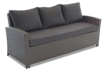 Třímístná zahradní pohovka z technorattanu Parma antracit Garden Point