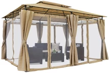 Zahradní altán Ibiza 3x4m krémová s moskytiérou Garden Point