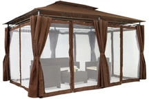 Zahradní altán Ibiza, 3x4m, tmavý, s moskytiérou Garden Point
