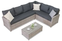 Zahradní kout se stolem Parma Corner šedý Garden Point