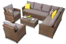 Zahradní sada s Parma Corner 7 hnědá Garden Point