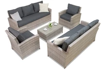 Sada ratanového nábytku Parma Coffee 8 tech šedá Garden Point