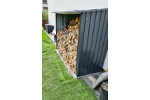 Kovový dvorek dřevník Ottawa 2,17 x 0,83 m StoreBoss antracit