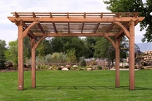 Cedrová pergola na zahradu