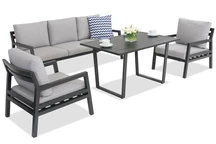 Pěkný hliníkový zahradní nábytek 5 Garden Point antracit