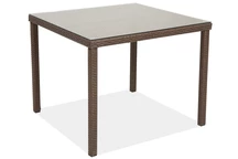 Polratanový čtvercový stůl 90x90 Milan Garden Point, hnědý
