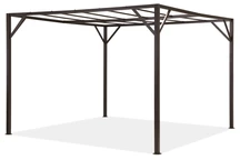 Rám pro kovovou terasovou pergolu Santorini 3 x 3m hnědá Garden Point