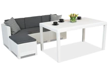Ratanová sestava obývacího nábytku Colorado Relax Corner 4 bílá Bica