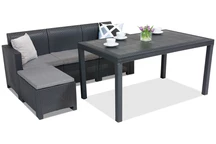 Ratanová sestava obývacího nábytku Nebraska Relax Corner 4 anracite Bica