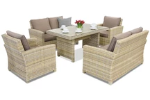 Ratanový zahradní nábytek Bristol Apetito 6 Garden Point béžový