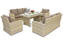 Ratanový zahradní nábytek Bristol Apetito 8 Garden Point béžový
