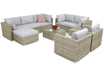 Ratanový zahradní nábytek Venice Corner 8 Garden Point šedý