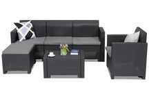 Sestava obývacího nábytku Technrattan Nebraska Lounge Corner 5 antracit Bica