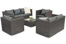 Technorattanový zahradní nábytek Roma Coffee 7 Garden Point antracit