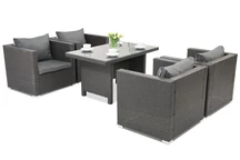 Technorattanový zahradní nábytek Roma Premium 4 Garden Point antracit