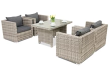 Technorattanový zahradní nábytek Roma Premium 4 Garden Point šedý