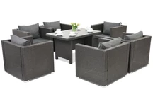 Technorattanový zahradní nábytek Roma Premium 6 Garden Point antracit