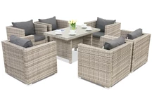 Technorattanový zahradní nábytek Roma Premium 6 Garden Point šedý
