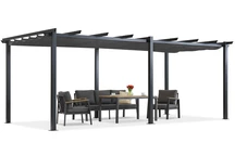 Terasová pergola Barbados 3x6 m Garden Point antracit