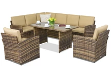 Zahradní nábytek Monaco Comida 7 Garden Point hnědý