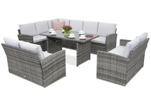 Zahradní nábytek Monaco Comida 9 Garden Point šedý