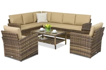 Zahradní nábytek Monaco Corner 7 Garden Point hnědý
