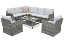 Zahradní nábytek Monaco Corner 7 Garden Point šedý