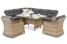 Zahradní nábytek s rohem Toledo Comida 7 Garden Point melange