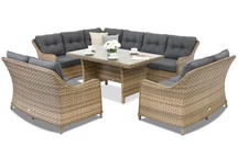 Zahradní nábytek s rohem Toledo Comida 9 Garden Point melange