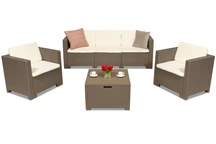 Zahradní set s truhlou Colorado Coffee Box 5 cappuccino Bica
