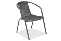 Židle Bergamo Garden Point antracitový technorattan