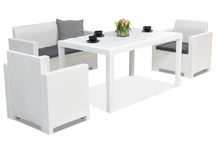 Ratanový nábytek Nebraska Apetito 4 White Bica