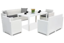 Ratanový nábytek Nebraska Apetito 7 White Bica