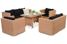 Ratanový zahradní nábytek Roma Apetito 7 Garden Point cappuccino
