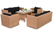 Ratanový zahradní nábytek Roma Apetito 8 Garden Point cappuccino
