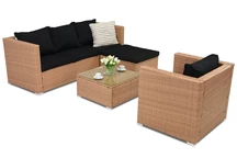 Roma Corner 5 Garden Point technorattanový zahradní nábytek medový