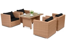 Roma Premium 4 technorattanový zahradní nábytek Garden Point medový