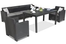Set technorattanového nábytku Nebraska Apetito Max 6 antracit Bica